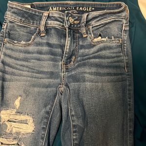 Size 0 from American Eagle holes have patches in them some do not have patches